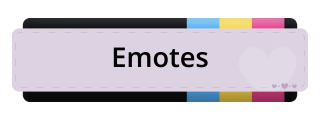 Emotes Panel from Pansexual Pride Panel Theme.